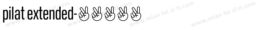 pilat extended字体转换